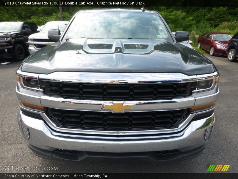 Graphite Metallic / Jet Black 2018 Chevrolet Silverado 1500 LT Double Cab 4x4