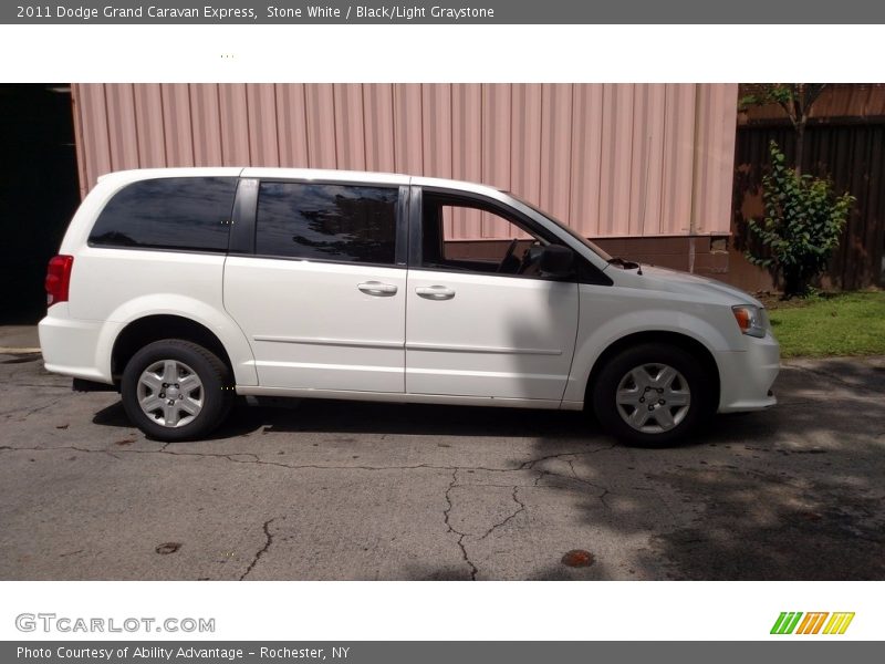 Stone White / Black/Light Graystone 2011 Dodge Grand Caravan Express