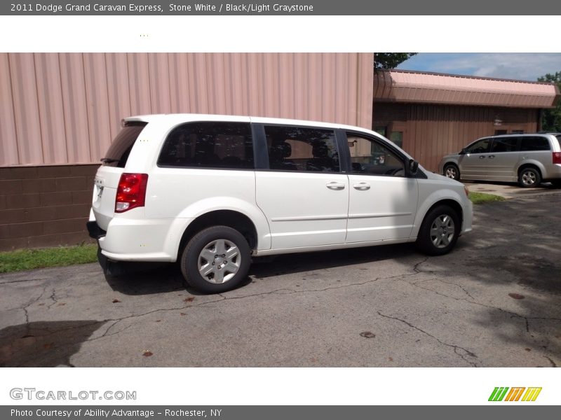 Stone White / Black/Light Graystone 2011 Dodge Grand Caravan Express