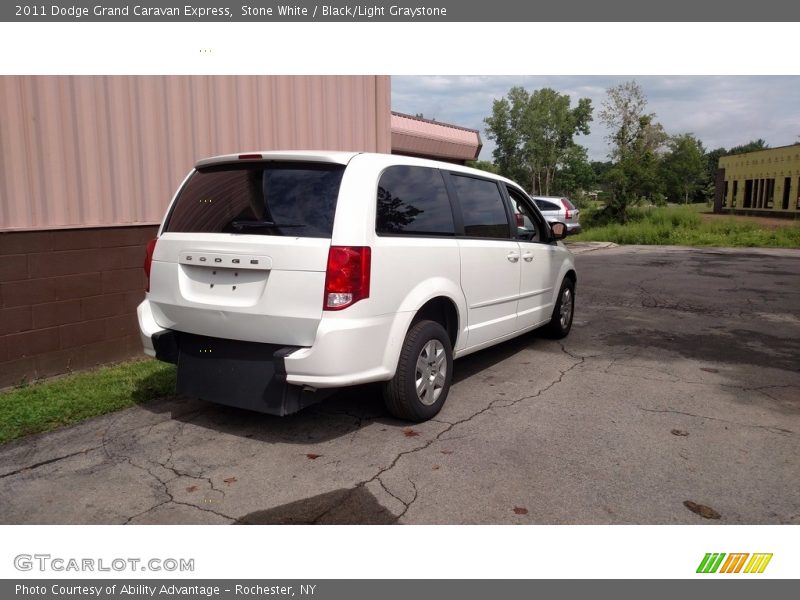 Stone White / Black/Light Graystone 2011 Dodge Grand Caravan Express