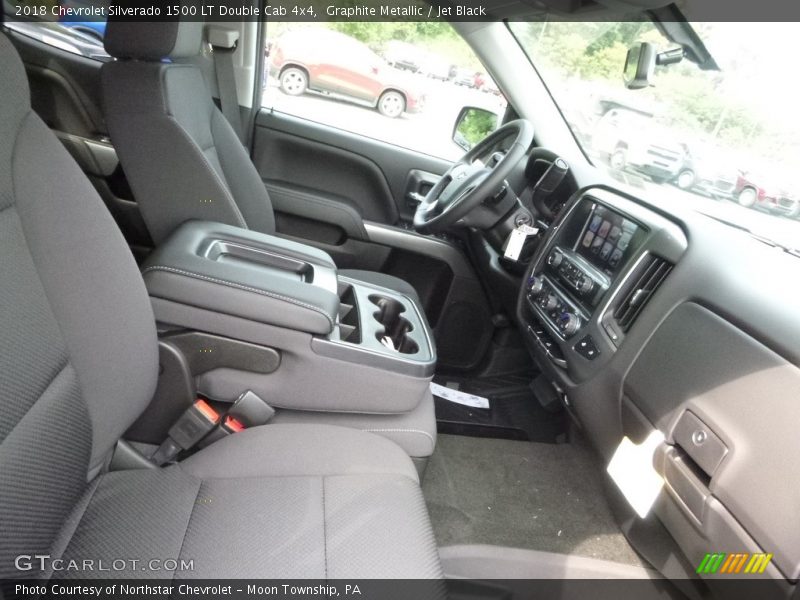 Graphite Metallic / Jet Black 2018 Chevrolet Silverado 1500 LT Double Cab 4x4