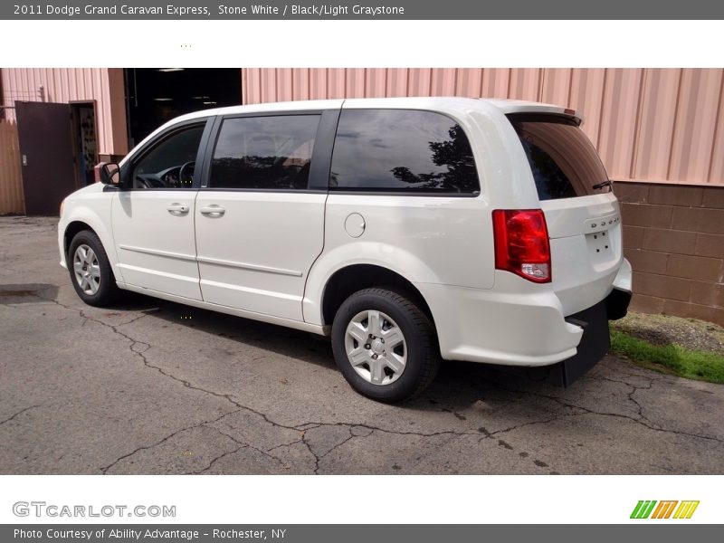 Stone White / Black/Light Graystone 2011 Dodge Grand Caravan Express