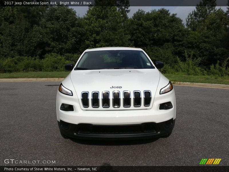 Bright White / Black 2017 Jeep Cherokee Sport 4x4