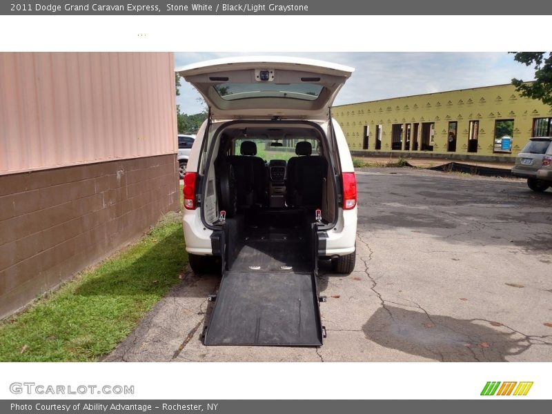 Stone White / Black/Light Graystone 2011 Dodge Grand Caravan Express