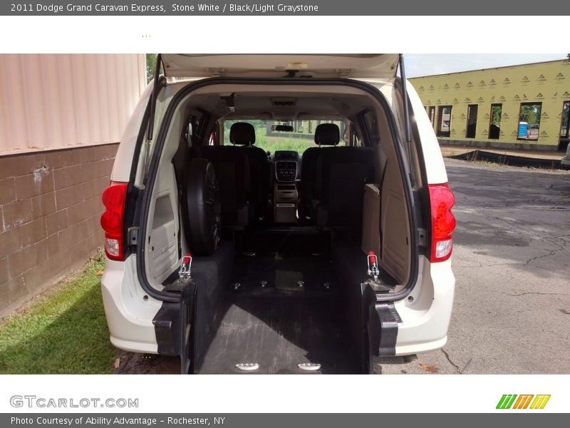Stone White / Black/Light Graystone 2011 Dodge Grand Caravan Express