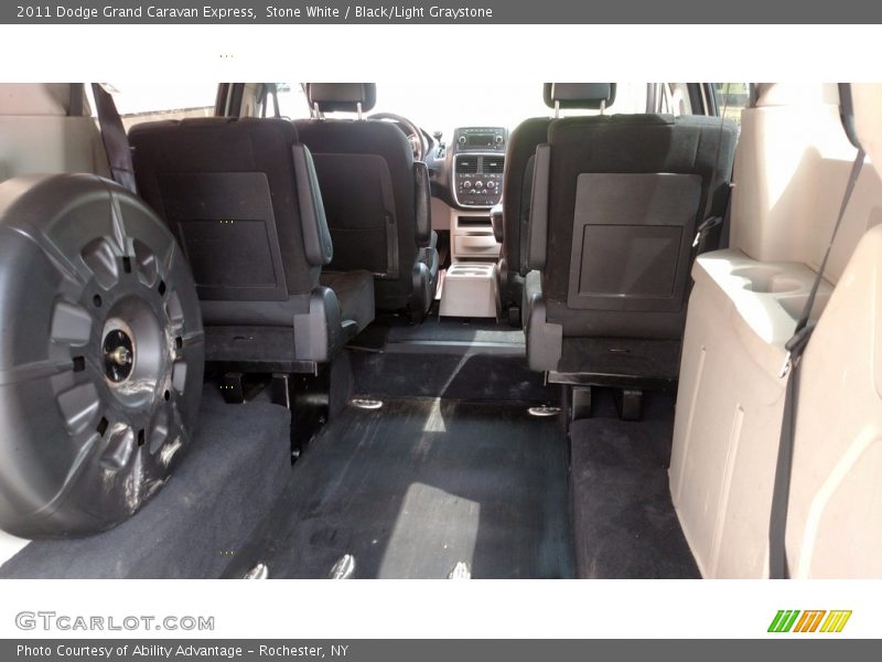 Stone White / Black/Light Graystone 2011 Dodge Grand Caravan Express