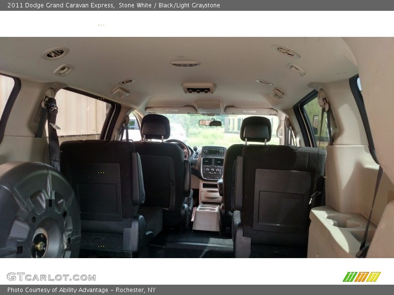 Stone White / Black/Light Graystone 2011 Dodge Grand Caravan Express