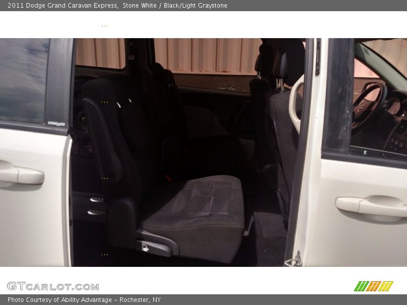 Stone White / Black/Light Graystone 2011 Dodge Grand Caravan Express