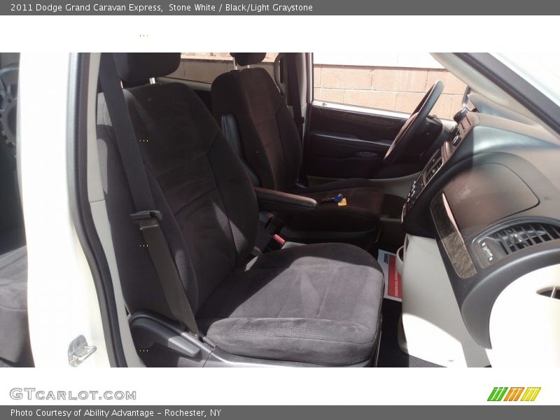 Stone White / Black/Light Graystone 2011 Dodge Grand Caravan Express