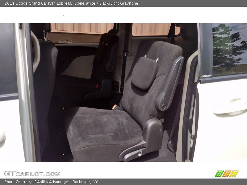Stone White / Black/Light Graystone 2011 Dodge Grand Caravan Express