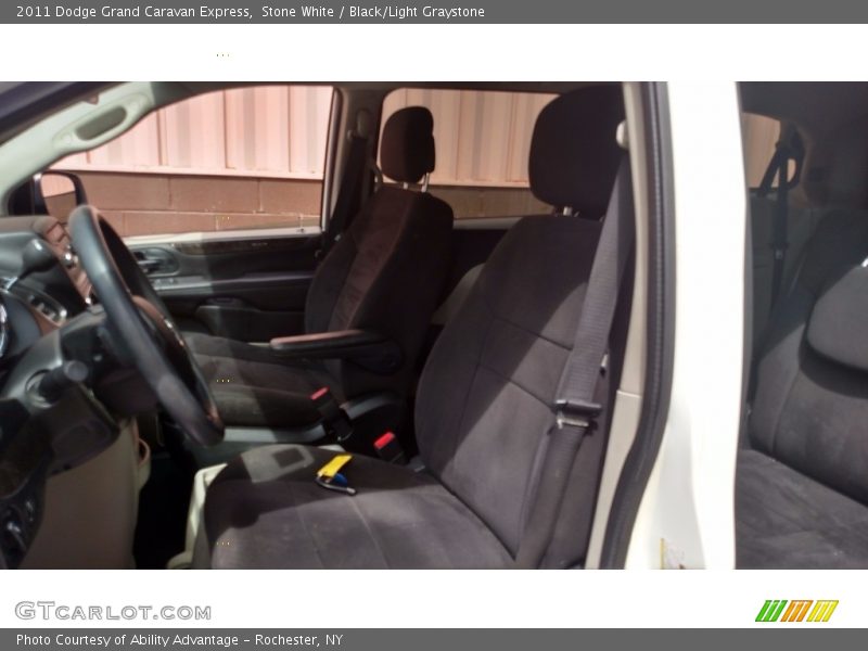 Stone White / Black/Light Graystone 2011 Dodge Grand Caravan Express