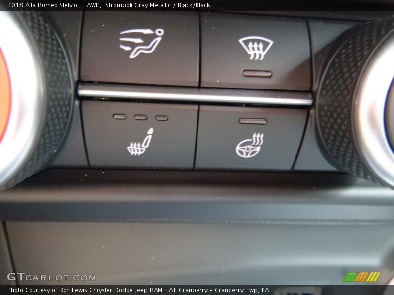 Stromboli Gray Metallic / Black/Black 2018 Alfa Romeo Stelvio Ti AWD