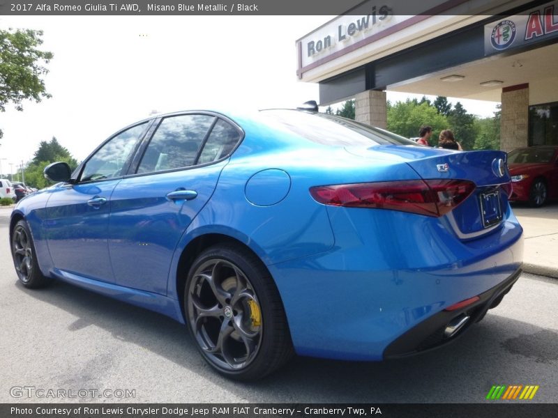 Misano Blue Metallic / Black 2017 Alfa Romeo Giulia Ti AWD
