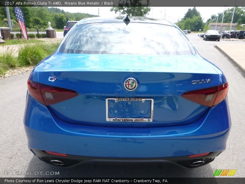Misano Blue Metallic / Black 2017 Alfa Romeo Giulia Ti AWD