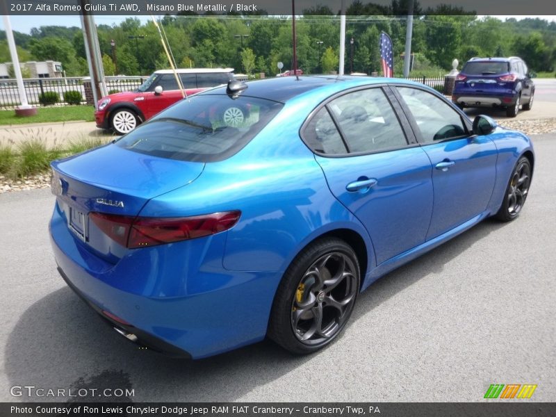 Misano Blue Metallic / Black 2017 Alfa Romeo Giulia Ti AWD