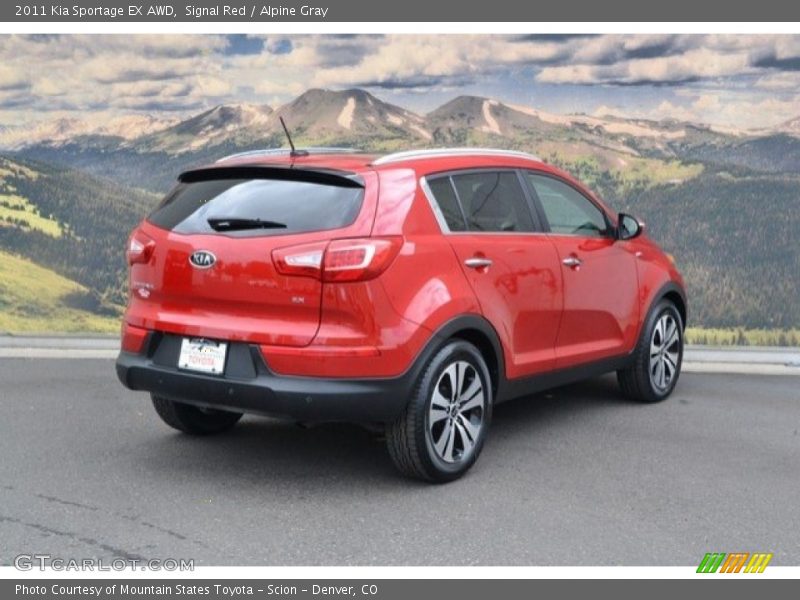 Signal Red / Alpine Gray 2011 Kia Sportage EX AWD