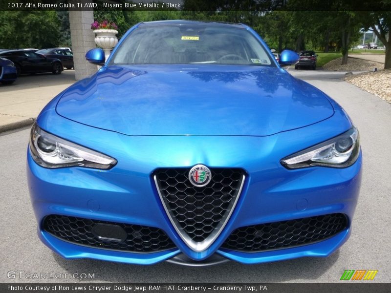 Misano Blue Metallic / Black 2017 Alfa Romeo Giulia Ti AWD