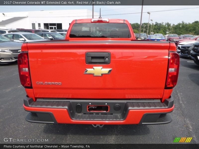 Red Hot / Jet Black/­Dark Ash 2017 Chevrolet Colorado WT Extended Cab 4x4