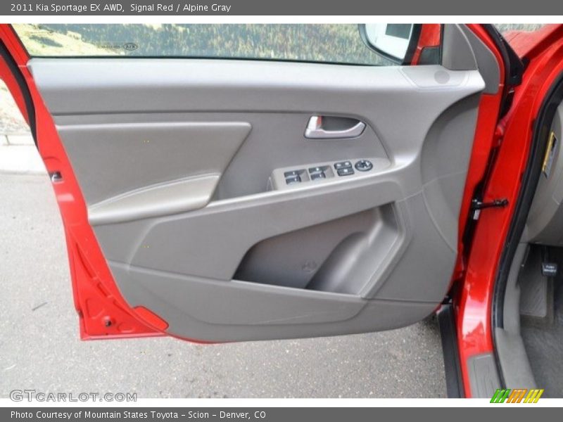Signal Red / Alpine Gray 2011 Kia Sportage EX AWD