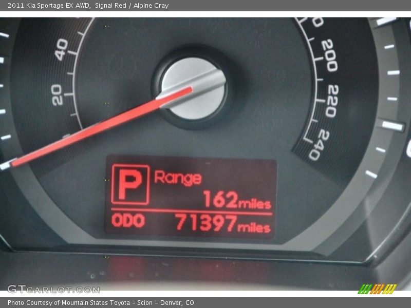 Signal Red / Alpine Gray 2011 Kia Sportage EX AWD