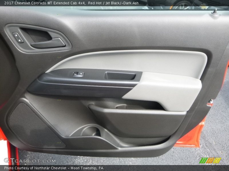 Red Hot / Jet Black/­Dark Ash 2017 Chevrolet Colorado WT Extended Cab 4x4