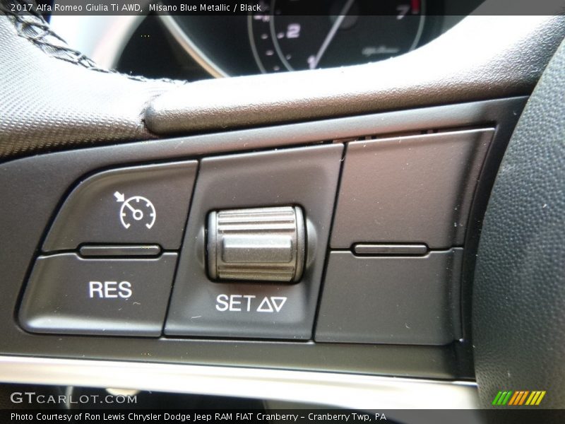 Controls of 2017 Giulia Ti AWD