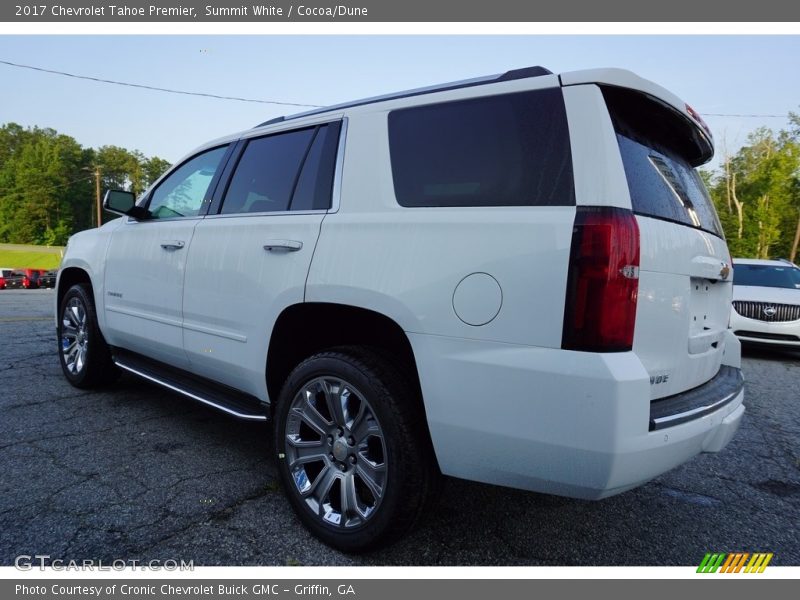 Summit White / Cocoa/Dune 2017 Chevrolet Tahoe Premier