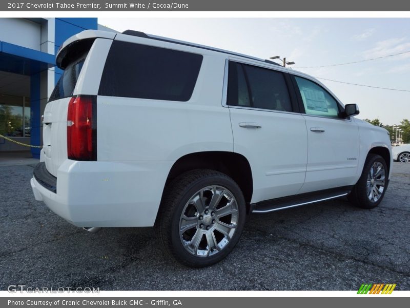 Summit White / Cocoa/Dune 2017 Chevrolet Tahoe Premier