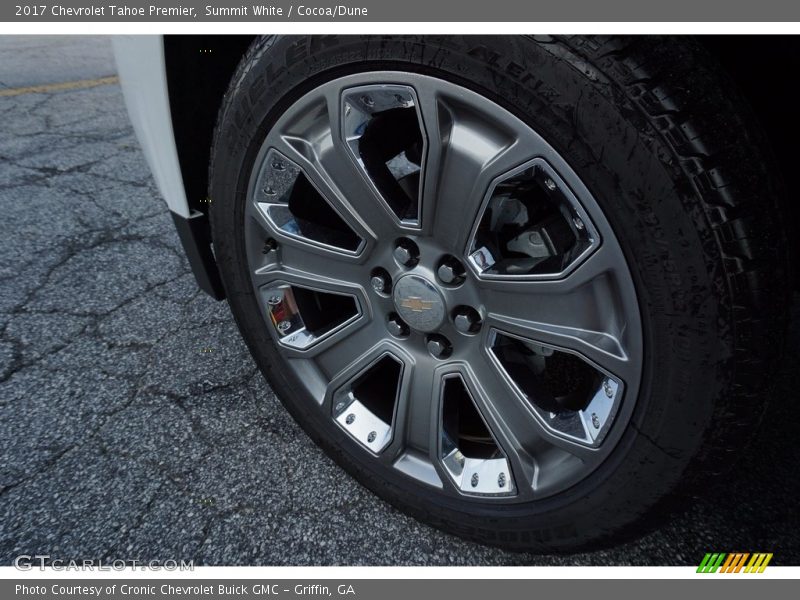 Summit White / Cocoa/Dune 2017 Chevrolet Tahoe Premier