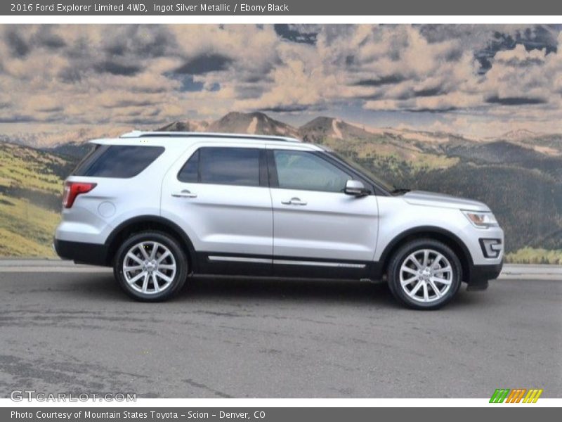 Ingot Silver Metallic / Ebony Black 2016 Ford Explorer Limited 4WD