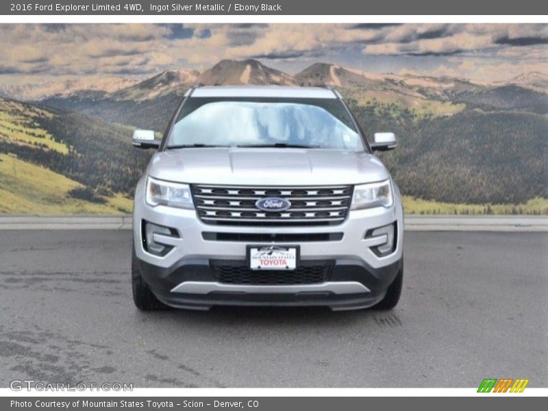 Ingot Silver Metallic / Ebony Black 2016 Ford Explorer Limited 4WD