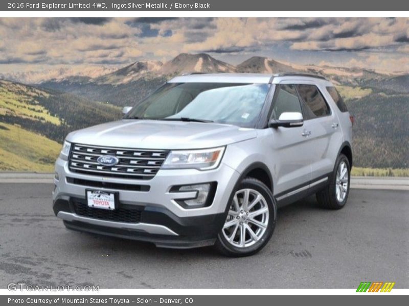 Ingot Silver Metallic / Ebony Black 2016 Ford Explorer Limited 4WD