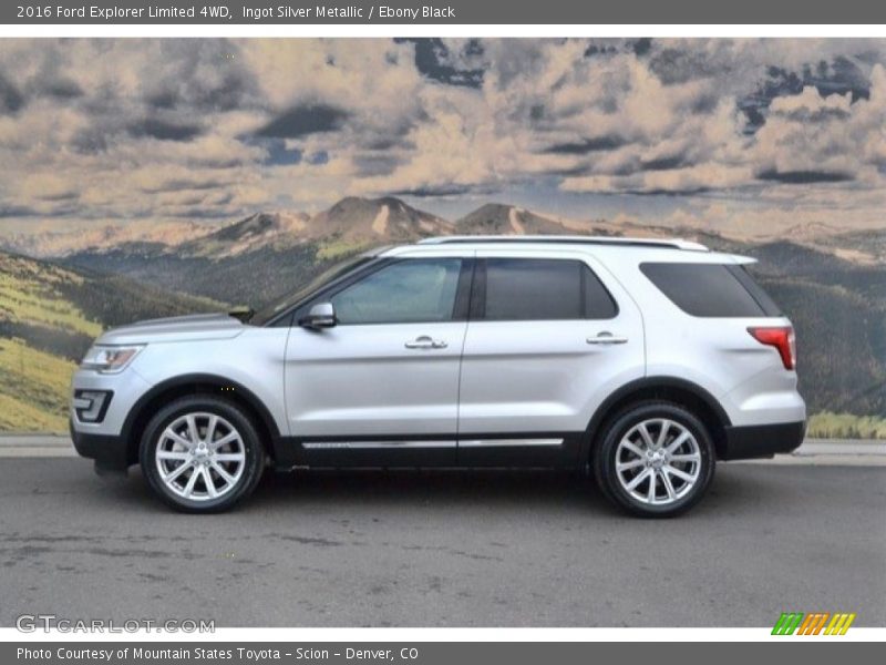 Ingot Silver Metallic / Ebony Black 2016 Ford Explorer Limited 4WD