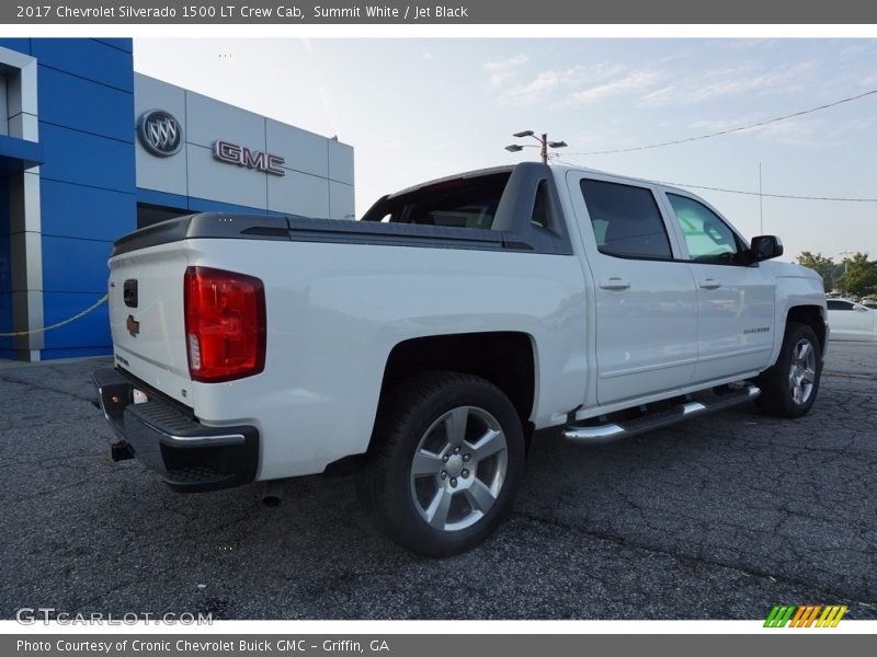 Summit White / Jet Black 2017 Chevrolet Silverado 1500 LT Crew Cab