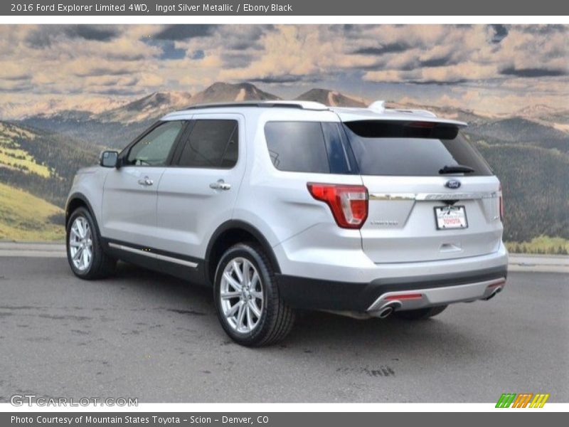 Ingot Silver Metallic / Ebony Black 2016 Ford Explorer Limited 4WD