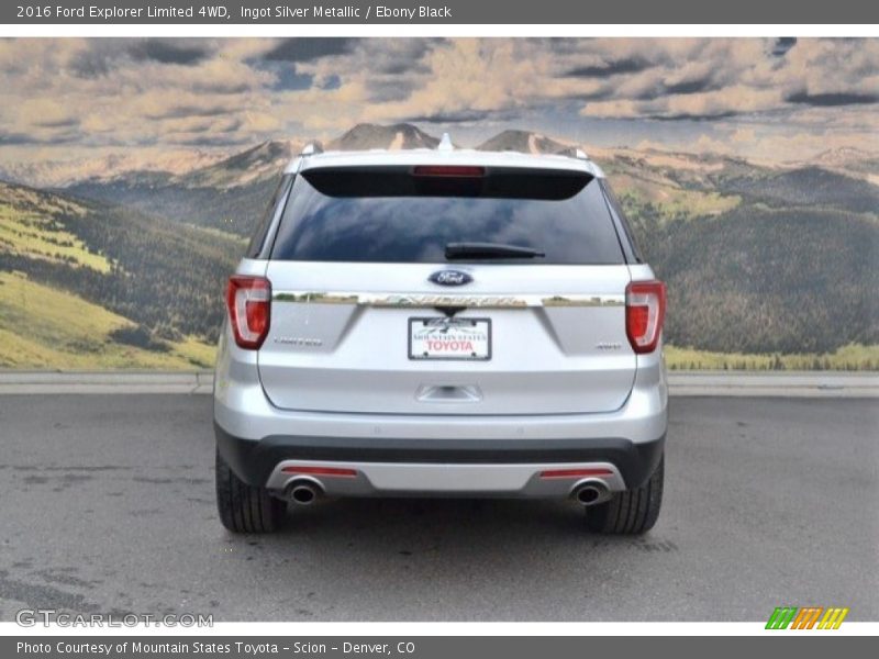 Ingot Silver Metallic / Ebony Black 2016 Ford Explorer Limited 4WD