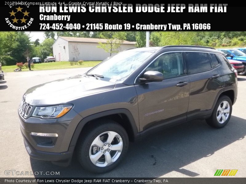 Granite Crystal Metallic / Black 2017 Jeep Compass Latitude 4x4
