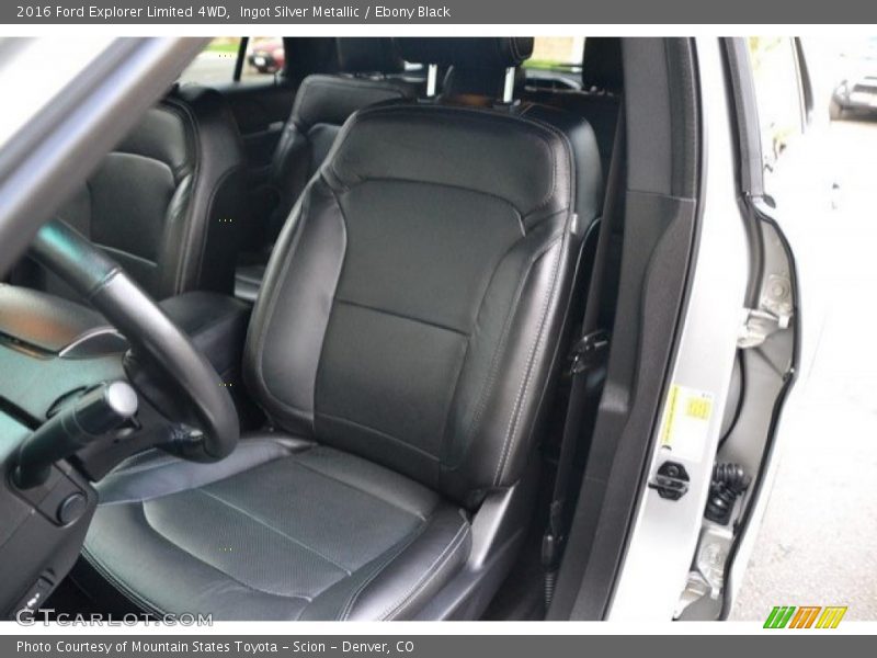 Front Seat of 2016 Explorer Limited 4WD