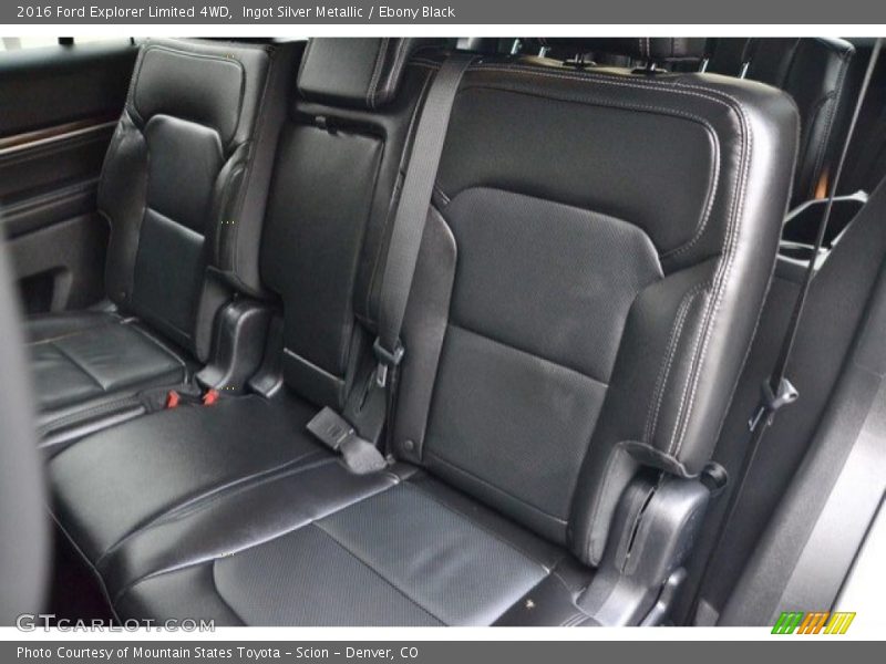 Rear Seat of 2016 Explorer Limited 4WD