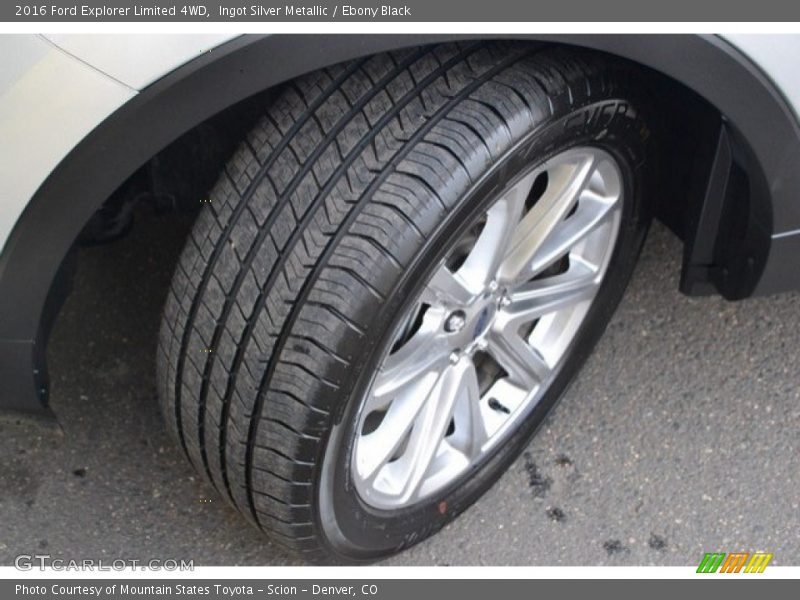 Ingot Silver Metallic / Ebony Black 2016 Ford Explorer Limited 4WD