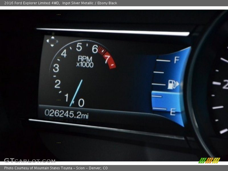 Ingot Silver Metallic / Ebony Black 2016 Ford Explorer Limited 4WD