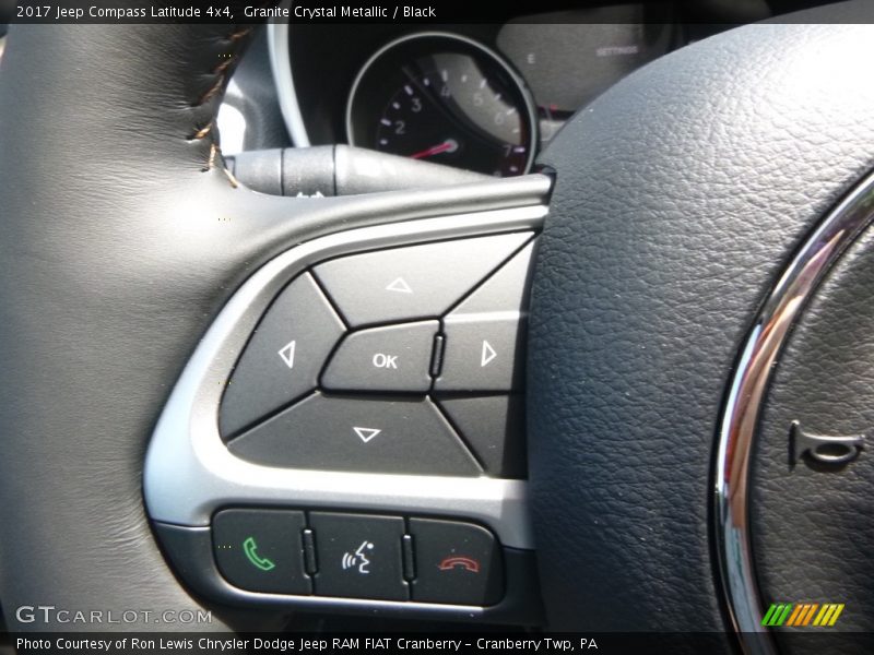 Granite Crystal Metallic / Black 2017 Jeep Compass Latitude 4x4