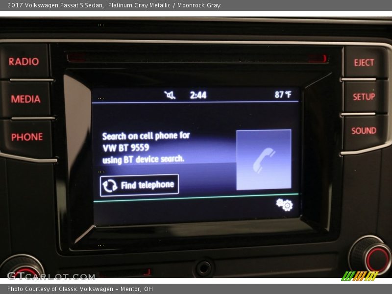 Platinum Gray Metallic / Moonrock Gray 2017 Volkswagen Passat S Sedan