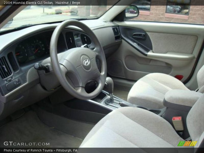 Hazelnut / Beige 2004 Hyundai Elantra GLS Sedan