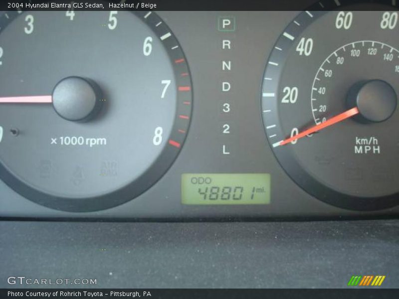 Hazelnut / Beige 2004 Hyundai Elantra GLS Sedan
