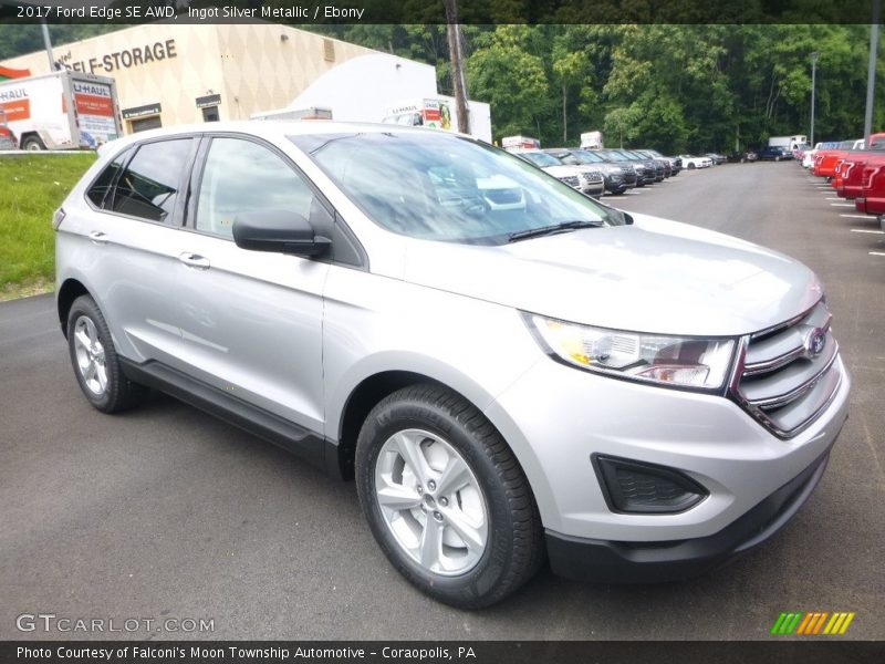 Ingot Silver Metallic / Ebony 2017 Ford Edge SE AWD