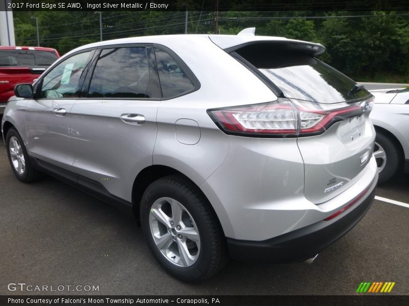 Ingot Silver Metallic / Ebony 2017 Ford Edge SE AWD