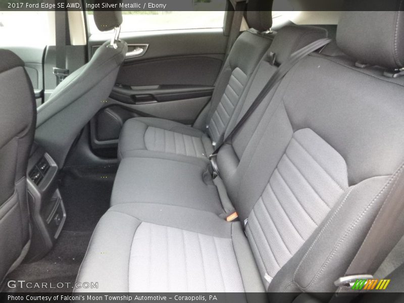 Ingot Silver Metallic / Ebony 2017 Ford Edge SE AWD