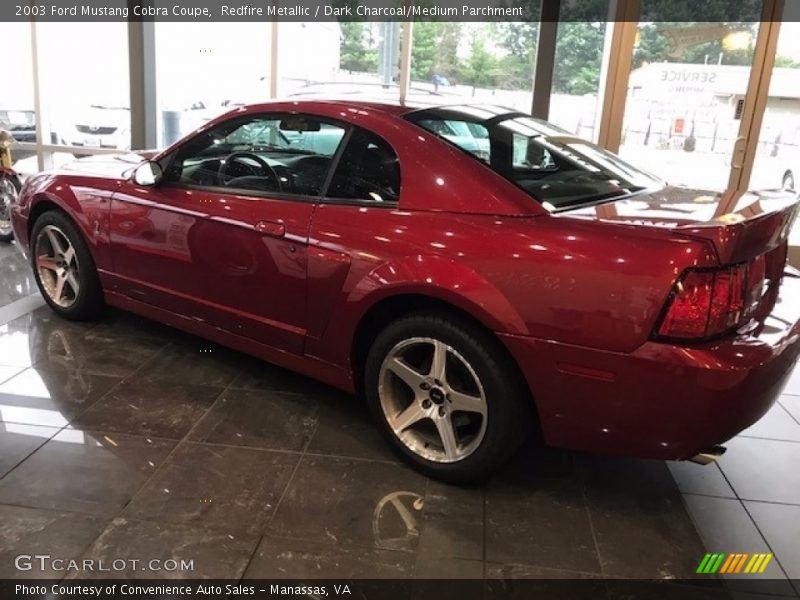 Redfire Metallic / Dark Charcoal/Medium Parchment 2003 Ford Mustang Cobra Coupe