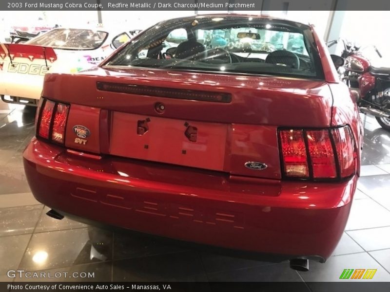Redfire Metallic / Dark Charcoal/Medium Parchment 2003 Ford Mustang Cobra Coupe